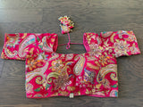 Hand-Embroidered Rajasthani Silk Blouse