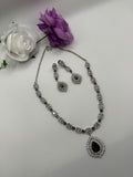 Elegant Teardrop Necklace & Earring Set