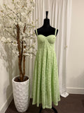 Pastel Green Embroidered Anarkali Set with Dupatta & Bottom