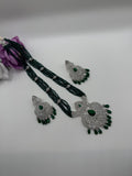 CZ Classic Pendant Set with Rhodium Plating
