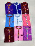 Shirt with traditional Dhaka on the collar