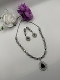 Elegant Teardrop Necklace & Earring Set