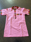 Shirt with traditional Dhaka on the collar