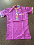 Shirt with traditional Dhaka on the collar