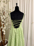 Pastel Green Embroidered Anarkali Set with Dupatta & Bottom