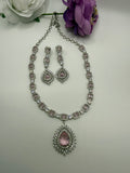 Elegant Teardrop Necklace & Earring Set