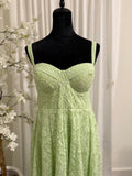 Pastel Green Embroidered Anarkali Set with Dupatta & Bottom