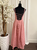 Elegant Pink Embroidered Anarkali Set with Dupatta