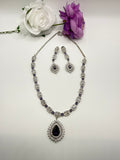Elegant Teardrop Necklace & Earring Set