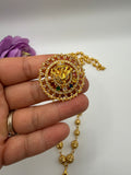 Traditional gold-tone temple jewelry set