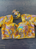 Hand-Embroidered Rajasthani Silk Blouse
